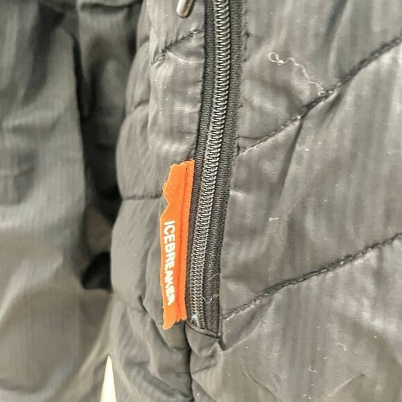 Icebreaker MerinoLoft Wool Quilted Full Zip Jacket Hooded Black Women's size XL - Picture 10 of 16